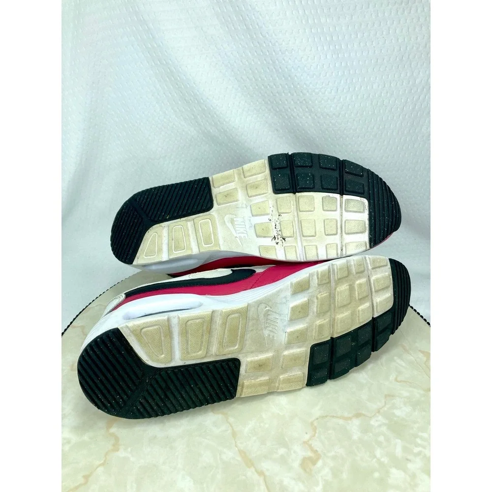 Nike Air Max SC Low Top Shoes Womens 9 White Red Sporty Streetwear Y2K Sneakers